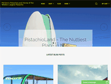 Tablet Screenshot of pistachioland.com